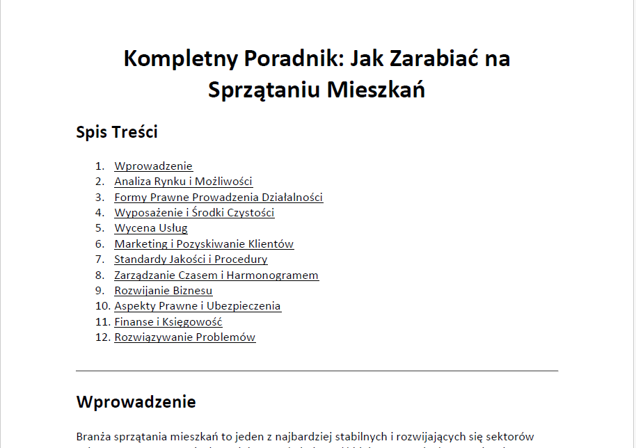 Zestaw Sprzątanie Mieszkań